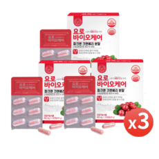 요로바이오케어 400mg / 60캡슐 1개월 3개월 요로건강 파크랜크랜베리 크랜베리 방광영양제 여성요로건강 방광염, 3개, 60정 - 와이이뮤요로케어