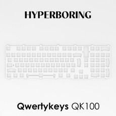 Qwertykeys QK100 맞춤형 기계식 키보드 액세서리 PC POM FR4 알루미늄, POM 스틸 가드 7회