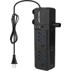 잠수식 수족관 내부 필터 15W 150-300갤런 어항용 400 GPH 워터 펌프가 장착된 조절식 어항 필터, 400GPH/ 15W