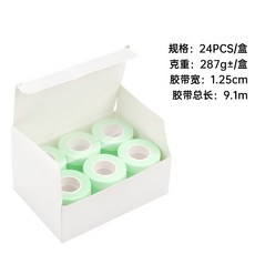 부직포 인조 속눈썹 연장 테이프 24 롤 알레르기 방지 쉬운 눈물 가짜 속눈썹 아이라이너 접목용 메이, 1개