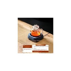 인덕션 전기곤로 핫플레이트 미니 전기 세라믹 스토브 유리 티팟 화염 증기 지능형 타이머 열 보존 홈 티 메이커, CN, 1250ml_3