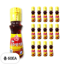 오뚜기옛날 고추맛 기름, 60개, 80ml