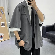 반팔블레이저