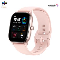 어메이즈핏gts4mini
 (정품판매처) 어메이즈핏 지티에스4 미니 Amazfit_GTS4 mini 블랙/화이트/블루/핑크 - 1N1 핑크