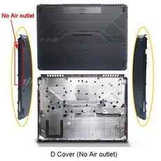 노트북가방 ASUS FX505 FX86 FX86F FX86SF FX95 용 노트북 LCD 뒷면 커버 상단 케이스 전면 베젤 손목 받침대 하단베이스 경첩 A B C D, [08] D Cover 1