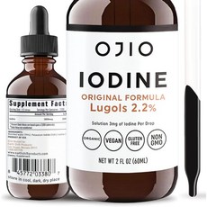 OJIO Lugols Iodine Solution - 1 Year Supply – High Potency Liquid Iodine Drops with Superior Absorpt, 1개