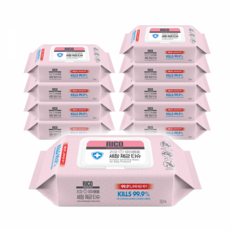 리꼬 유아용품 장난감 세정 제균 소독티슈 캡형 50매 x 10팩, 단품, 단품