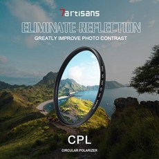 카메라 렌즈 용 7artisans CPL 필터 46495255586267727782mm 울트라 슬림 멀티 코팅 원형 편광판 편광 필터, [01] 49mm, 1개