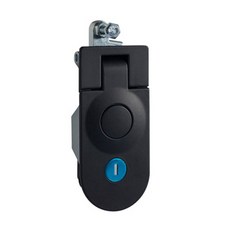 MS609 금속 상자 평면 잠금 장치 분배 캐비닛 도어 레버 산업용 압축, Black, No key, M2 15-30mm, 1개