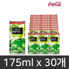 [과일음료의 정석 ~!] 미닛메이드 175ml * 30개 음료, 매실