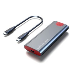 M2 SSD CASE- 박스 지원 NVME PCIE M2 to USB Type-C 3.1 하드 드라이브 디스크 박스 용 SSD 어댑터, CC 라인으로