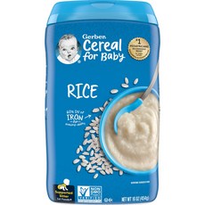 거버 아기용 시리얼 1st Foods 16 oz(454 g), 쌀, 454g, 1개