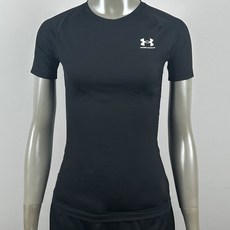 언더아머 여성 반팔티 트레이닝 필라테스 요가 헬스 스판 운동복 빠른건조 기능성 티셔츠 검정