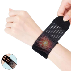 어센드원 손목보호대 얇은 팔목 아대 밴드 2개 1세트, 블랙