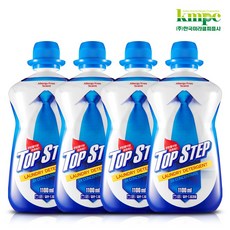 탑스텝 고농축 세탁세제 일반용 드럼용 겸용, 4개, 1L