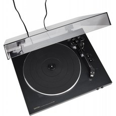 Denon DP-300F 포노 이퀄라이저가 내장 된 완전 자동 아날로그 턴테이블 | 독특한 톤암 디자인 | 홀로그, 단일상품