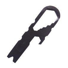 EDC 휴대용 다기능 포켓 가젯 야외 캠핑 등산 서바이벌용 크로우바 병 오프너용 열쇠고리, 1개
