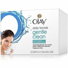 Olay 올레이 데일리 젠틀 클린 클렌징 티슈 33매, 1, 1