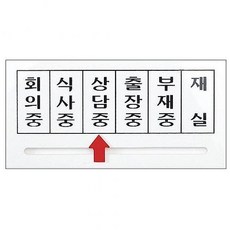 sellerade+S_E_ 화살표표지판(회의중-식사중-상담중-출장중-부재중-재실-150㎜) HS, 너로정했어~!! 본상품선택