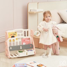 베네베네 7in1 멀티플 유아 아기 자석보드+책상+책장+농구대+의자세트, 핑크