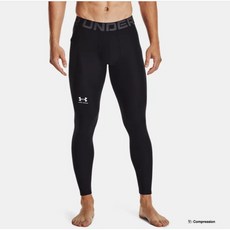 [언더아머 매장정품]남성 HeatGear 아머 레깅스 블랙(1361586-001)_NC순천점