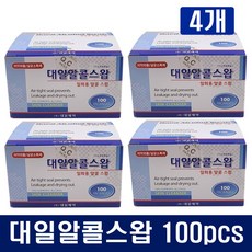 대일 알콜스왑 100매 X 4개 이소프로판올 일회용 알콜 소독
