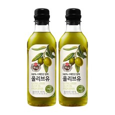 백설 압착올리브유 900ml 2개 117267, 500ml