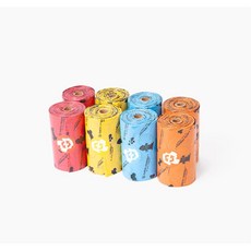  생분해 강아지똥봉투 리필 4색 144P 24개 반려견기저귀 산책용품 개똥봉투 웰시코기 강아지배변봉투 