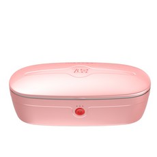 브러쉬 퍼프 살균 UV 소독 쿠션 보관함 정리함 자외선, 분홍