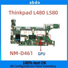 Lenovo Thinkpad L480 노트북 마더보드호환 NM-B461 CPU i5-7300 AMD Radeon 2GB 테스트 완료, 1개