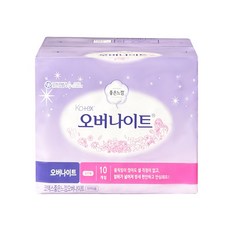 좋은느낌 코텍스 오버나이트 생리대 10Px1팩, 좋은느낌 순수 날개 중형 18P 1개