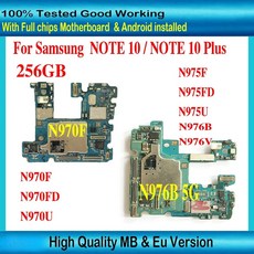삼성 갤럭시 노트 10 N970F N970FD N970U 10 플러스 N975F N975FD 노트 10 5G N986B N986V 용 256GB, N975U-256GB