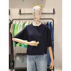 써스데이아일랜드 크리즈 져지 크롭 티셔츠 T234ATS639 (755785 )