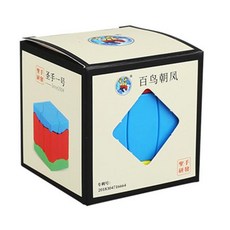 Sengso 매직 큐브 다채로운 가죽 패턴 Chaofeng 외계인 3x3 변신 퍼즐, 01 Color Random - 변신큐브