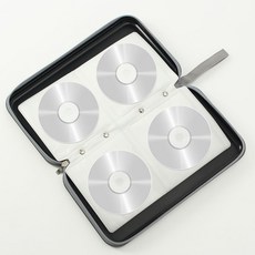 꽉차는 CD컨테이너 시디케이스 cd보관함 cd파우치 80장, 1개