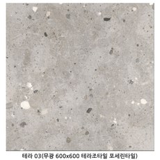 테라시리즈 600x600 1박스 1.44헤배 테라조타일 무광 포세린타일, 테라 03(무광)
