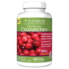 트루네이처 크랜베리 요로건강 Trunature Cranberry 650mg 140정, 140개, 1개