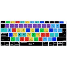 MacBook Air 2018과 호환되는 MMDW Photoshop PS 바로 가기 단축키 키보드 커버 [Retina 디스플레이 및, 단일상품