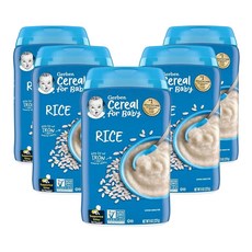 거버 아기용 시리얼 1st Foods 쌀 8 oz(227 g), 227g, 5개