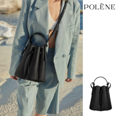 폴렌느 Polene 넘버 8 블랙 에디션 텍스쳐드 레더