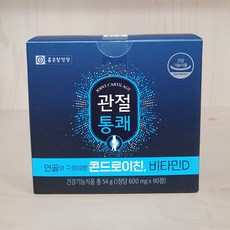 종근당건강 관절통쾌 600mg x 90정 콘드로이친 비타민D, 1박스