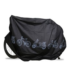 주닉스 자전거 스쿠터 전기자전거 방수커버 덮개, 1개, 블랙