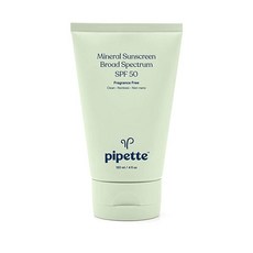 Pipette Mineral Sunscreen - SPF 50 Broad Spectrum Baby Sunblock with Non-Nano Zinc UVB/UVA Non-Toxic, 4 Fl Oz (Pack of 1) - 애터미남성화장품