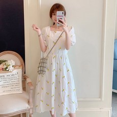 2XL 플라워패턴 여름 만삭촬영원피스 임산부선물