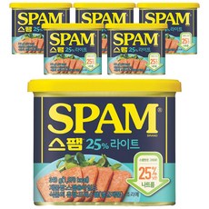 CJ 스팸 25라이트 340g 6개