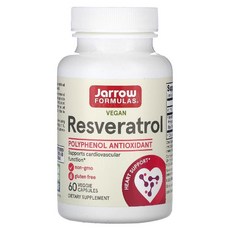 자로우 포뮬러스 레스베라트롤 라스베라트롤 100mg 60캡슐 2통 resveratrol, 60정, 2개