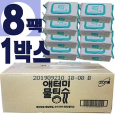애터미 물티슈 캡형 70매 /8팩, 애터미 물티슈 캡형 70매 ×8팩