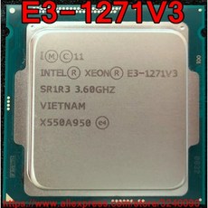 인텔 CPU 제온 3.60 1271 GHz 8M 80W 쿼드 코어 E3 1271V3, 한개옵션0