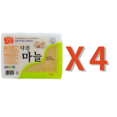 그린촌 국산 국내산 냉동 다진마늘 400g 2팩 3팩 꼭지제거 오전 11시 주문마감, 4개