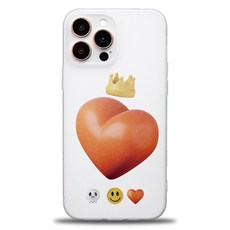 이모티콘 반투명 젤리 TPU 무지 소프트 화이트 케이스BT05